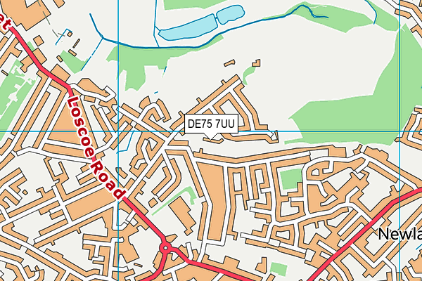 DE75 7UU map - OS VectorMap District (Ordnance Survey) DE75 7UU map - OS VectorMap District (Ordnance Survey)