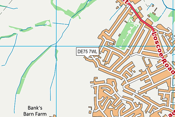 DE75 7WL map - OS VectorMap District (Ordnance Survey) DE75 7WL map - OS VectorMap District (Ordnance Survey)