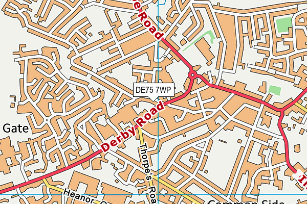 DE75 7WP map - OS VectorMap District (Ordnance Survey) DE75 7WP map - OS VectorMap District (Ordnance Survey)