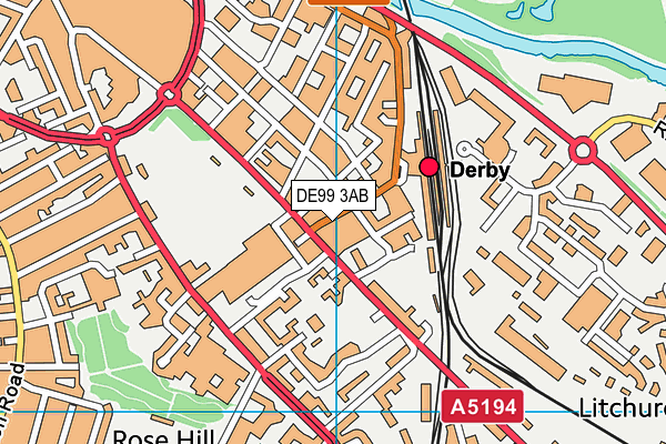 DE99 3AB map - OS VectorMap District (Ordnance Survey) DE99 3AB map - OS VectorMap District (Ordnance Survey)