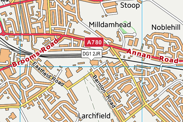 DG1 2JR map - OS VectorMap District (Ordnance Survey)
