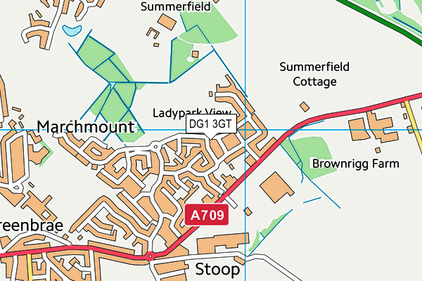 DG1 3GT map - OS VectorMap District (Ordnance Survey) DG1 3GT map - OS VectorMap District (Ordnance Survey)