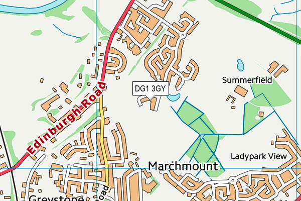 DG1 3GY map - OS VectorMap District (Ordnance Survey)