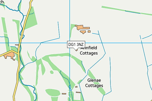 DG1 3NZ map - OS VectorMap District (Ordnance Survey)