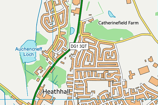 DG1 3QT map - OS VectorMap District (Ordnance Survey)