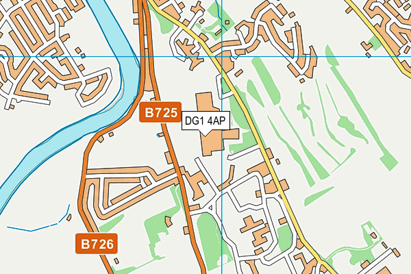 DG1 4AP map - OS VectorMap District (Ordnance Survey) DG1 4AP map - OS VectorMap District (Ordnance Survey)