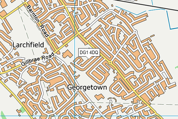 DG1 4DQ map - OS VectorMap District (Ordnance Survey)