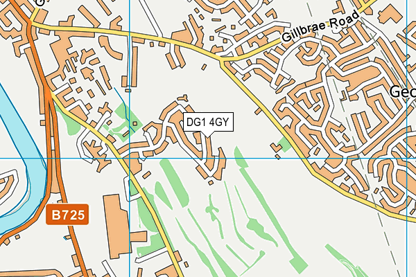 DG1 4GY map - OS VectorMap District (Ordnance Survey) DG1 4GY map - OS VectorMap District (Ordnance Survey)