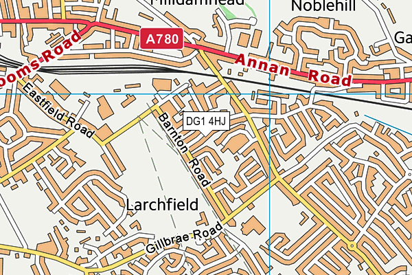 DG1 4HJ map - OS VectorMap District (Ordnance Survey)