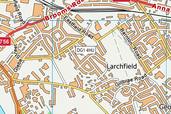 DG1 4HU map - OS VectorMap District (Ordnance Survey) DG1 4HU map - OS VectorMap District (Ordnance Survey)