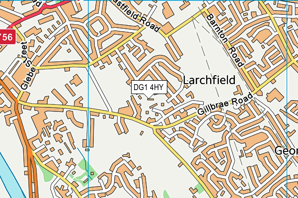 DG1 4HY map - OS VectorMap District (Ordnance Survey) DG1 4HY map - OS VectorMap District (Ordnance Survey)