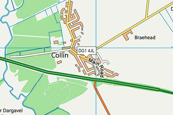 DG1 4JL map - OS VectorMap District (Ordnance Survey)