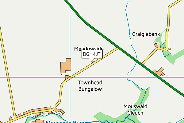DG1 4JT map - OS VectorMap District (Ordnance Survey)