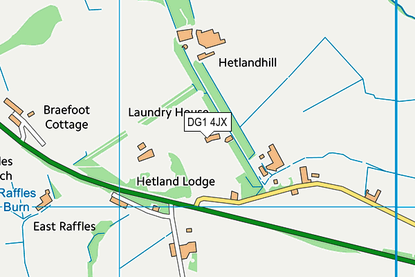 DG1 4JX map - OS VectorMap District (Ordnance Survey)