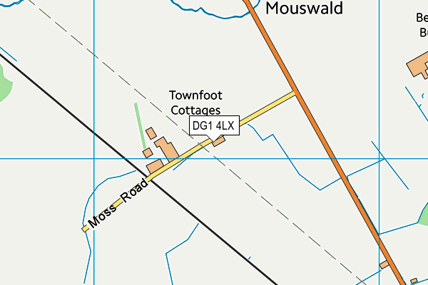DG1 4LX map - OS VectorMap District (Ordnance Survey)