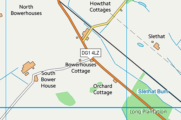 DG1 4LZ map - OS VectorMap District (Ordnance Survey)