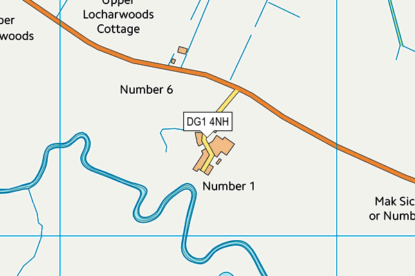 DG1 4NH map - OS VectorMap District (Ordnance Survey) DG1 4NH map - OS VectorMap District (Ordnance Survey)