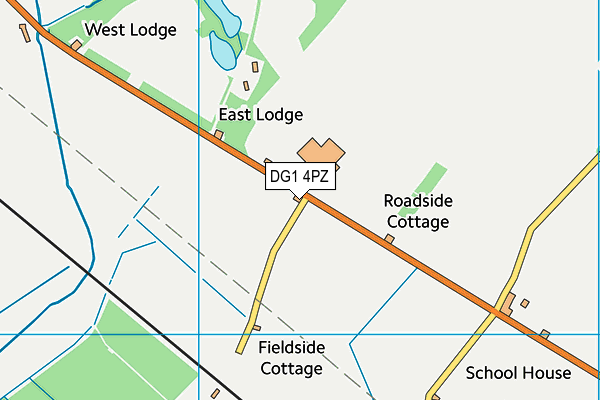 DG1 4PZ map - OS VectorMap District (Ordnance Survey)
