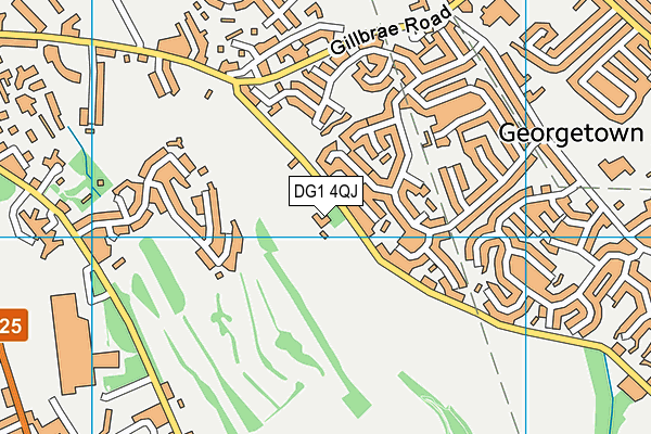 DG1 4QJ map - OS VectorMap District (Ordnance Survey) DG1 4QJ map - OS VectorMap District (Ordnance Survey)