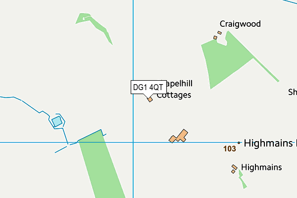 DG1 4QT map - OS VectorMap District (Ordnance Survey) DG1 4QT map - OS VectorMap District (Ordnance Survey)