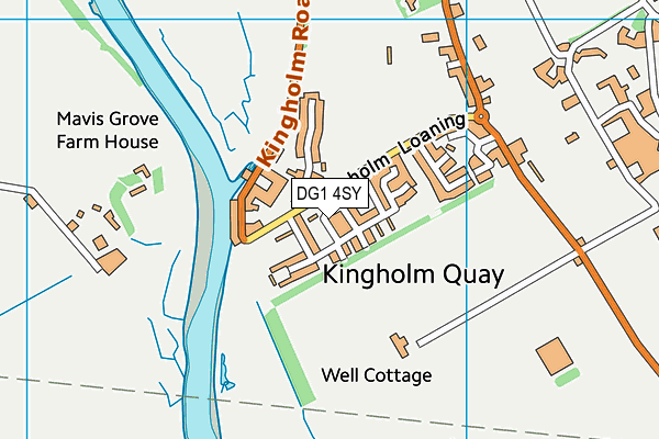 DG1 4SY map - OS VectorMap District (Ordnance Survey) DG1 4SY map - OS VectorMap District (Ordnance Survey)