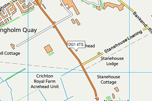 DG1 4TS map - OS VectorMap District (Ordnance Survey)