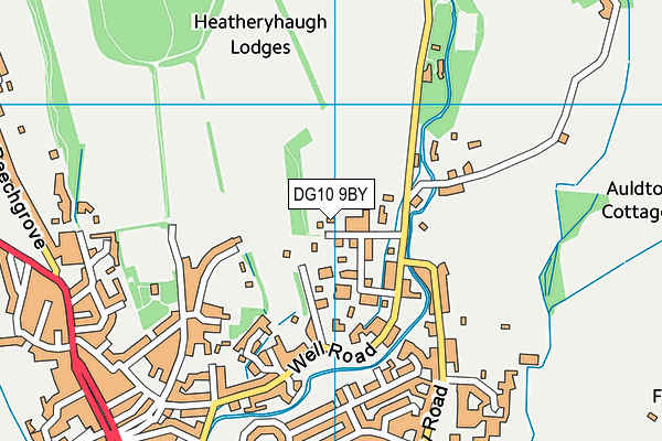 DG10 9BY map - OS VectorMap District (Ordnance Survey) DG10 9BY map - OS VectorMap District (Ordnance Survey)