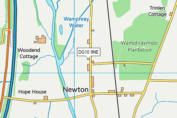 DG10 9NE map - OS VectorMap District (Ordnance Survey) DG10 9NE map - OS VectorMap District (Ordnance Survey)