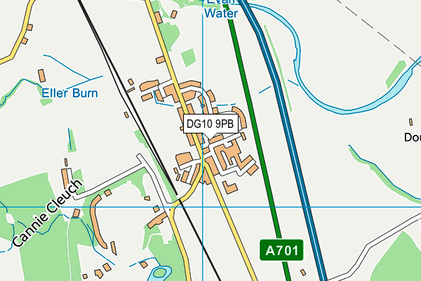 DG10 9PB map - OS VectorMap District (Ordnance Survey) DG10 9PB map - OS VectorMap District (Ordnance Survey)