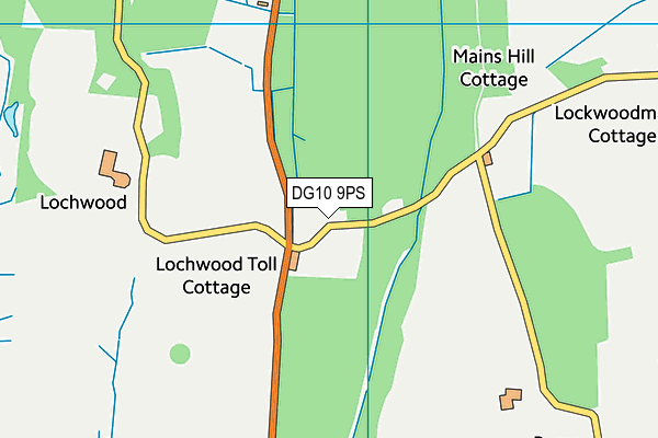 DG10 9PS map - OS VectorMap District (Ordnance Survey) DG10 9PS map - OS VectorMap District (Ordnance Survey)