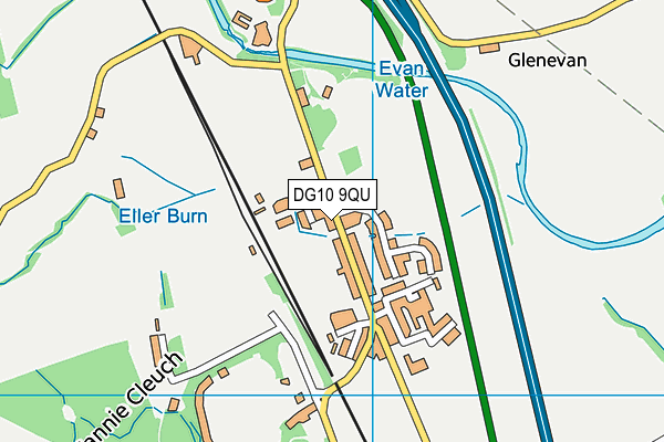 DG10 9QU map - OS VectorMap District (Ordnance Survey) DG10 9QU map - OS VectorMap District (Ordnance Survey)