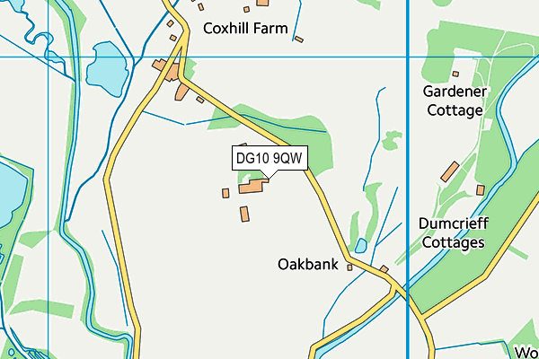 DG10 9QW map - OS VectorMap District (Ordnance Survey) DG10 9QW map - OS VectorMap District (Ordnance Survey)