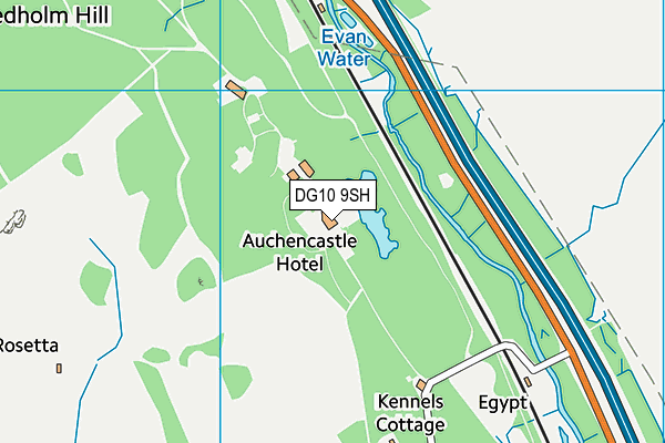 DG10 9SH map - OS VectorMap District (Ordnance Survey) DG10 9SH map - OS VectorMap District (Ordnance Survey)