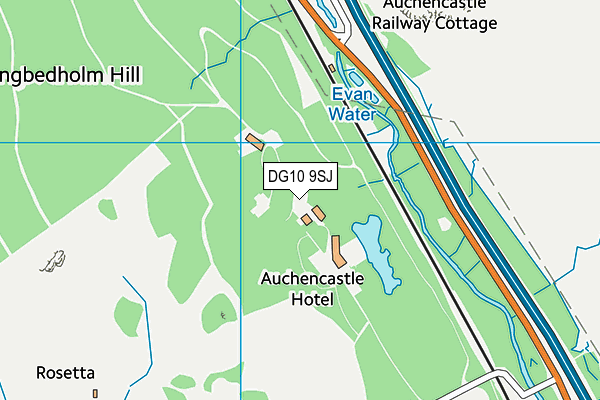 DG10 9SJ map - OS VectorMap District (Ordnance Survey) DG10 9SJ map - OS VectorMap District (Ordnance Survey)