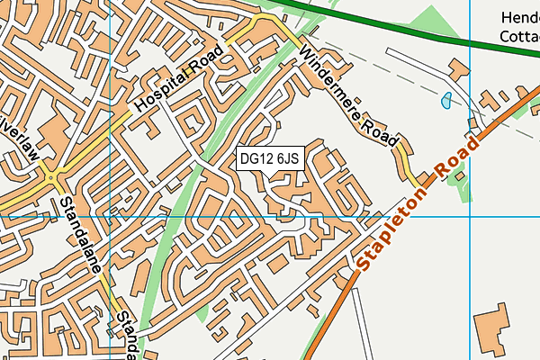 DG12 6JS map - OS VectorMap District (Ordnance Survey) DG12 6JS map - OS VectorMap District (Ordnance Survey)