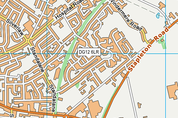 DG12 6LR map - OS VectorMap District (Ordnance Survey) DG12 6LR map - OS VectorMap District (Ordnance Survey)