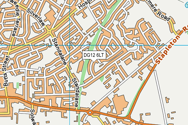 DG12 6LT map - OS VectorMap District (Ordnance Survey) DG12 6LT map - OS VectorMap District (Ordnance Survey)