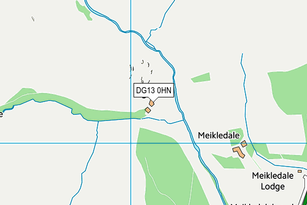DG13 0HN map - OS VectorMap District (Ordnance Survey) DG13 0HN map - OS VectorMap District (Ordnance Survey)