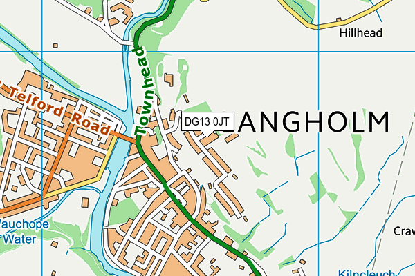 DG13 0JT map - OS VectorMap District (Ordnance Survey) DG13 0JT map - OS VectorMap District (Ordnance Survey)