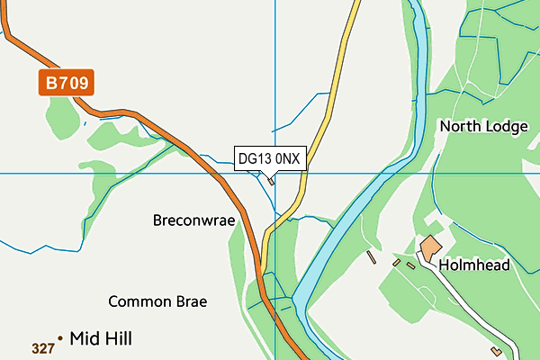 DG13 0NX map - OS VectorMap District (Ordnance Survey)