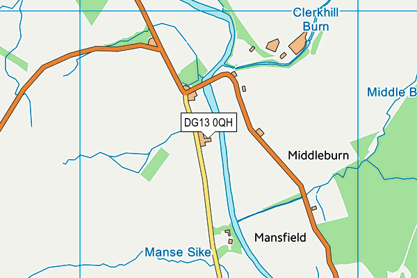DG13 0QH map - OS VectorMap District (Ordnance Survey) DG13 0QH map - OS VectorMap District (Ordnance Survey)