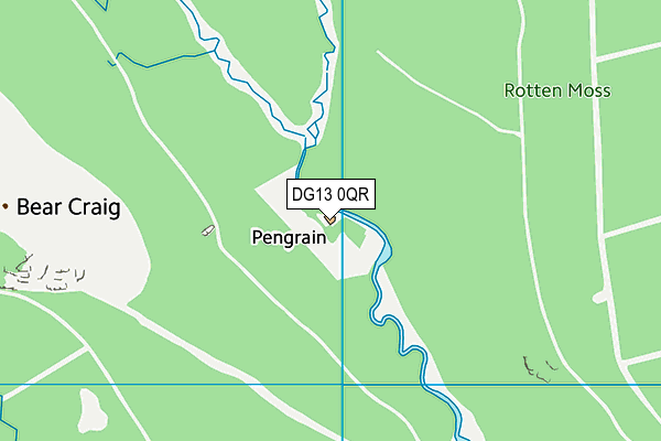 DG13 0QR map - OS VectorMap District (Ordnance Survey) DG13 0QR map - OS VectorMap District (Ordnance Survey)