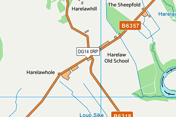 DG14 0RP map - OS VectorMap District (Ordnance Survey) DG14 0RP map - OS VectorMap District (Ordnance Survey)