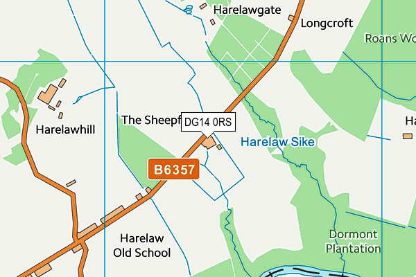 DG14 0RS map - OS VectorMap District (Ordnance Survey) DG14 0RS map - OS VectorMap District (Ordnance Survey)