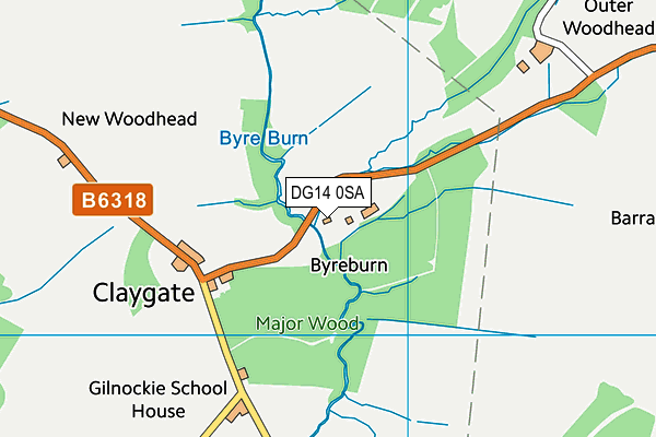 DG14 0SA map - OS VectorMap District (Ordnance Survey) DG14 0SA map - OS VectorMap District (Ordnance Survey)