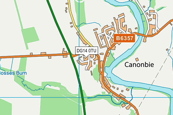 DG14 0TU map - OS VectorMap District (Ordnance Survey) DG14 0TU map - OS VectorMap District (Ordnance Survey)