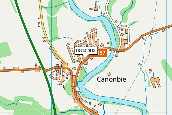 DG14 0UX map - OS VectorMap District (Ordnance Survey) DG14 0UX map - OS VectorMap District (Ordnance Survey)