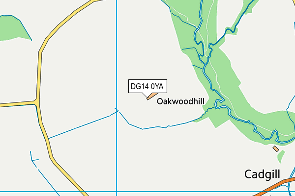 DG14 0YA map - OS VectorMap District (Ordnance Survey) DG14 0YA map - OS VectorMap District (Ordnance Survey)