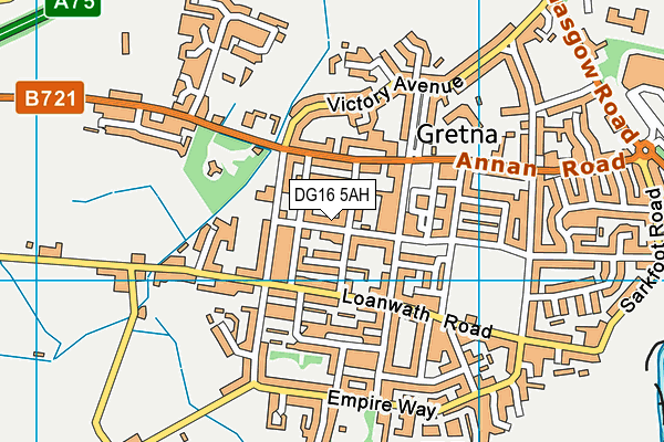 DG16 5AH map - OS VectorMap District (Ordnance Survey) DG16 5AH map - OS VectorMap District (Ordnance Survey)