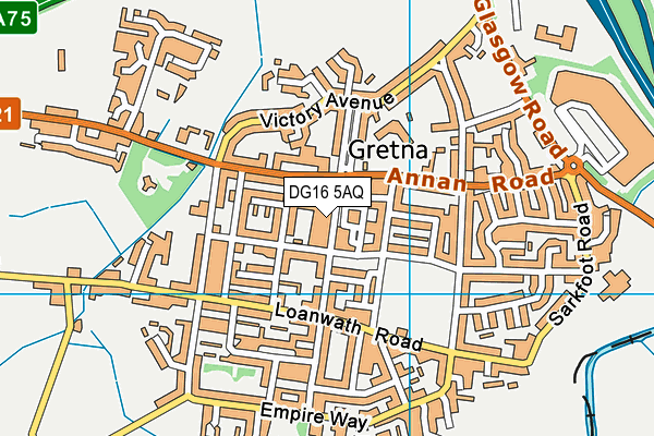 DG16 5AQ map - OS VectorMap District (Ordnance Survey) DG16 5AQ map - OS VectorMap District (Ordnance Survey)